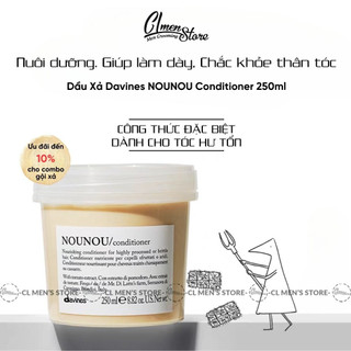 Dầu xả Davines NOUNOU Conditioner - 250ml | Nuôi dưỡng tóc hư tổn hoặc đã xử lý hoá chất