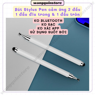 Bút cảm ứng Stylus pen giá rẻ 2 đầu cảm ứng 2 in 1 dùng được cho IOS Android Viết cảm ứng điện dung 2 đầu iphone ipad