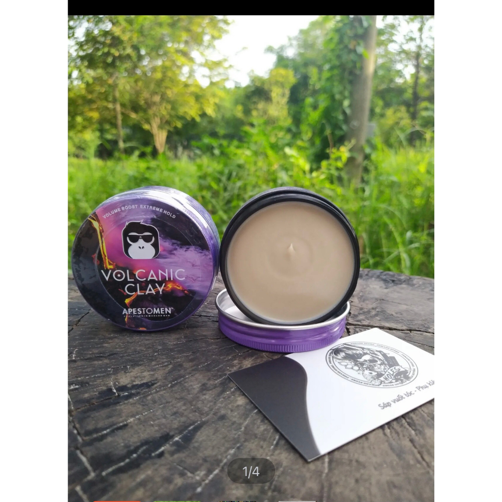 Wax Vuốt Tóc, Sáp Tạo Nếp Tóc Volcanix Clay - Chính Hãng, Dễ Vuốt, Không Bết Dính