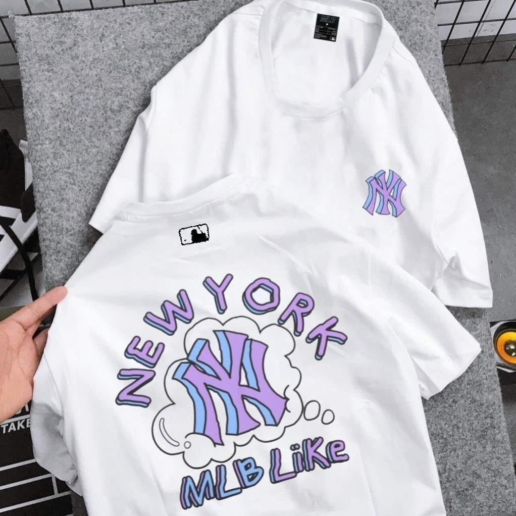 Áo Thun MLB Nam Nữ Vải Cotton Thoáng Mát, Áo Phông Form Rộng Tay Lỡ Local Brand Unisex