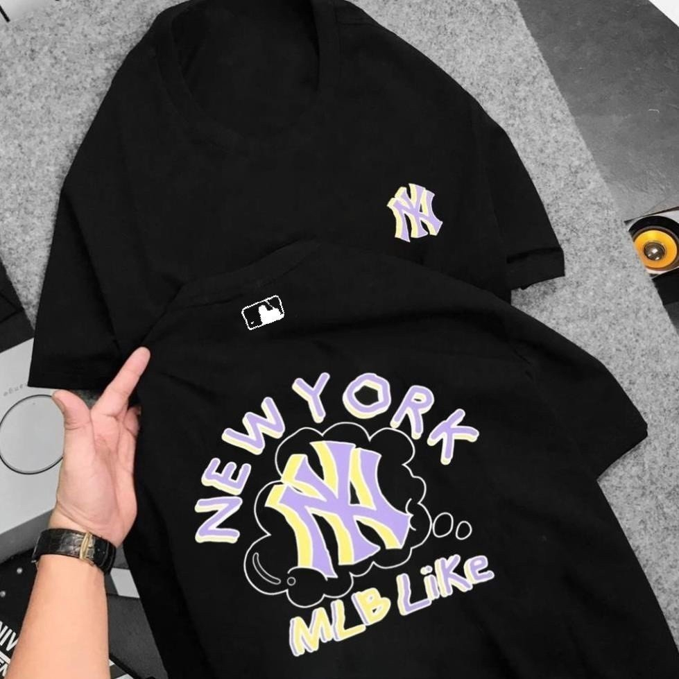 Áo Thun MLB Nam Nữ Vải Cotton Thoáng Mát, Áo Phông Form Rộng Tay Lỡ Local Brand Unisex