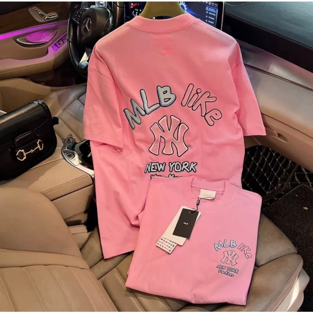 Áo Thun MLB Nam Nữ Vải Cotton Thoáng Mát, Áo Phông Form Rộng Tay Lỡ Local Brand Unisex