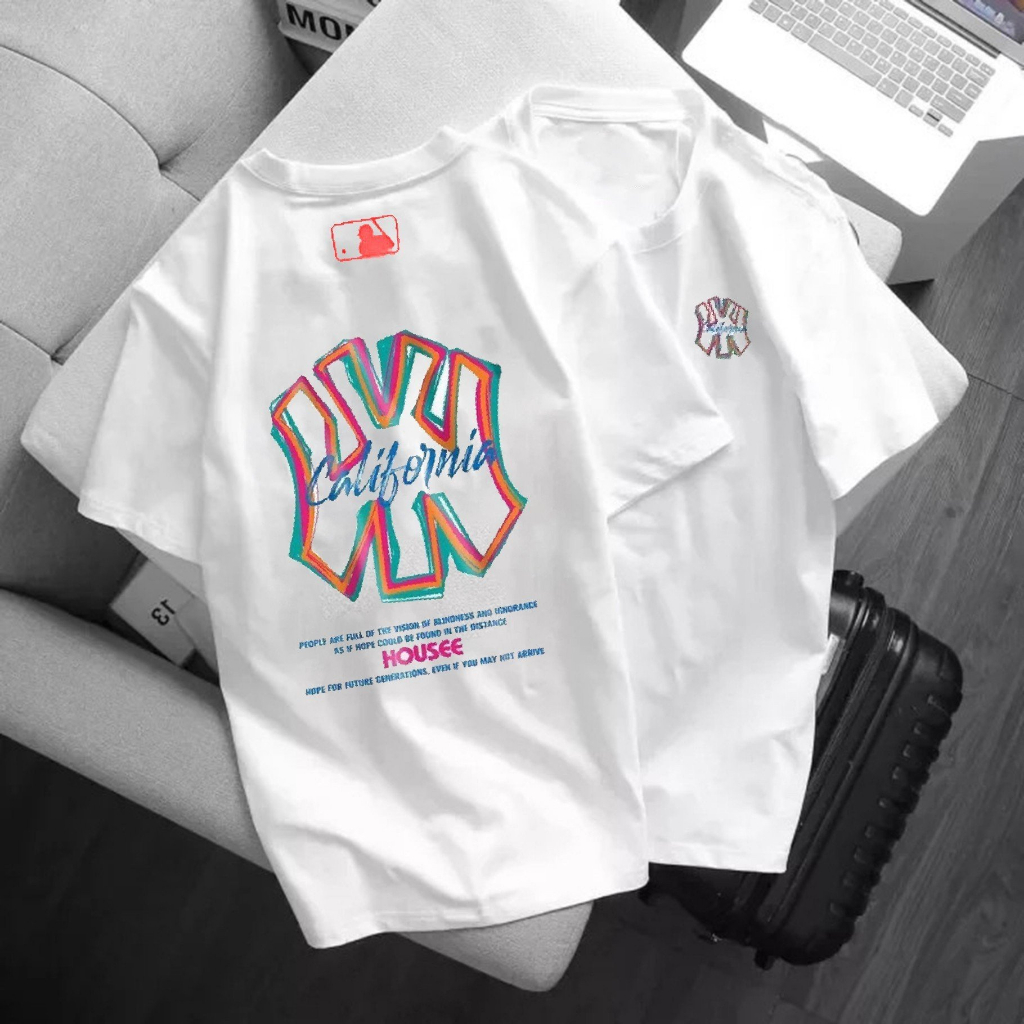 Áo Thun MLB Nam Nữ Vải Cotton Thoáng Mát, Áo Phông Form Rộng Tay Lỡ Local Brand Unisex