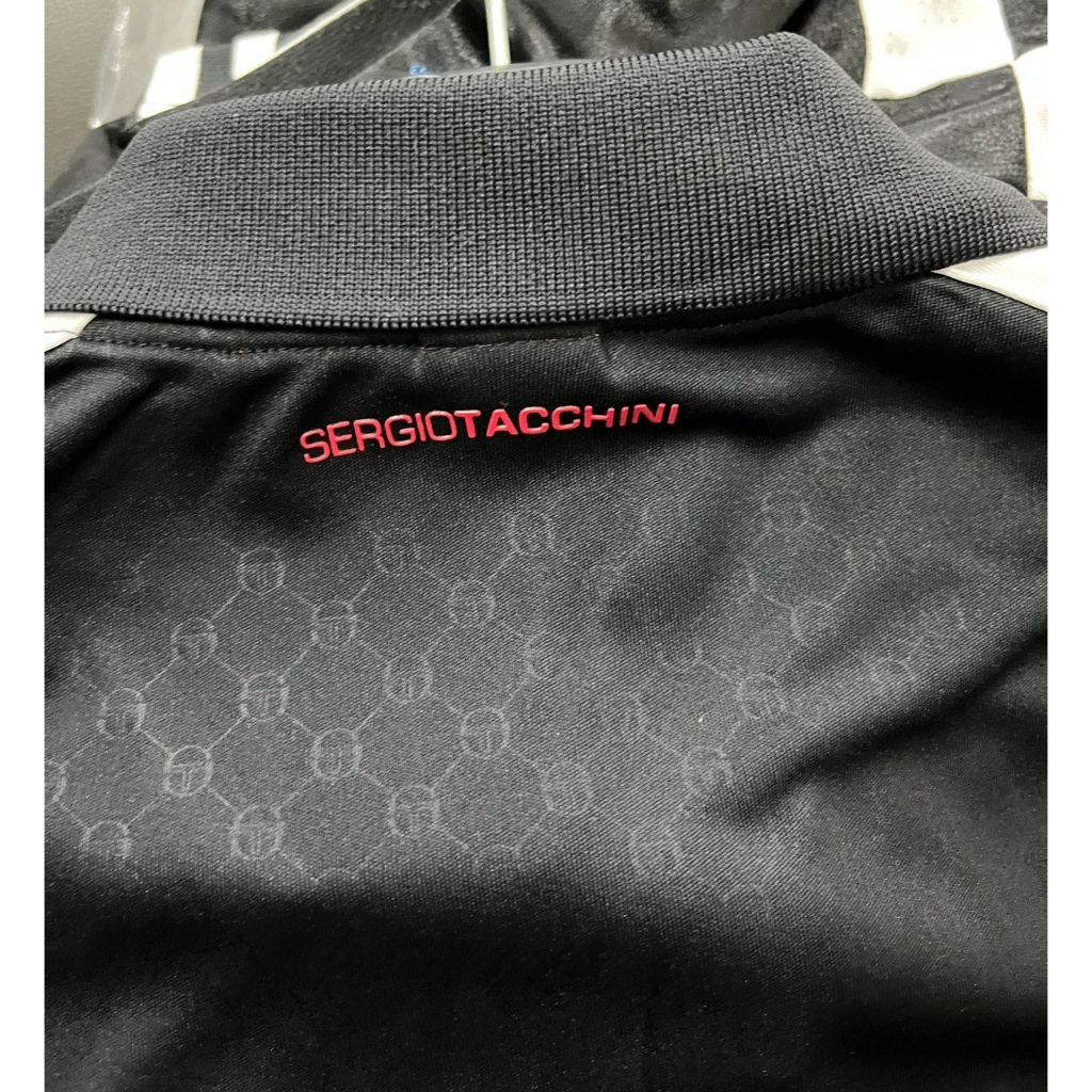 Polo Tennis Sergio Tacchini họa tiết Vân Chìm Sang Trọng sẵn size M L XL á