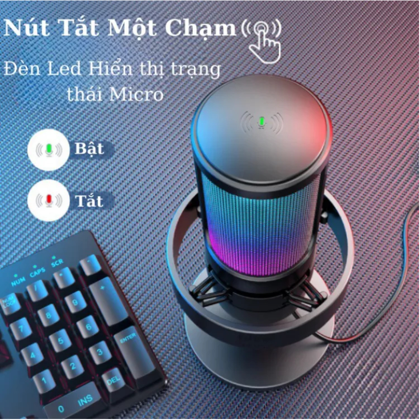Bộ Micro GM7 Cắm Cổng USB Cho Máy Tính PC / PS4 game console / XBOX, Micro Thu Âm, Livestream, Podcast, stream gaming
