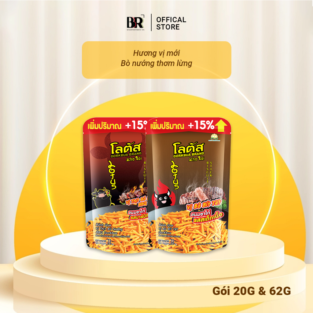 6 gói bánh que  tặng 1 gói Jele Light