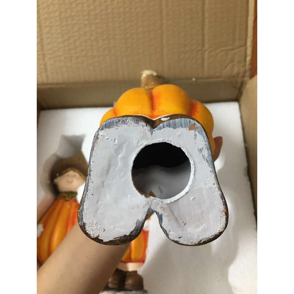 Set tượng chú bé Bí Ngô decor mùa thu