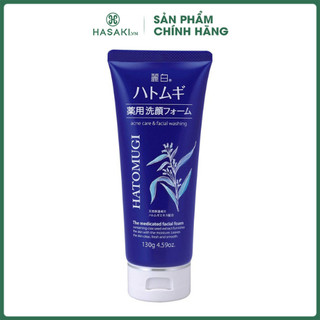Sữa Rửa Mặt Hatomugi Ý Dĩ Ngừa Mụn, Làm Sáng DaThe Medicated Facial Foam 130g Hasaki Sản Phẩm Chính Hãng