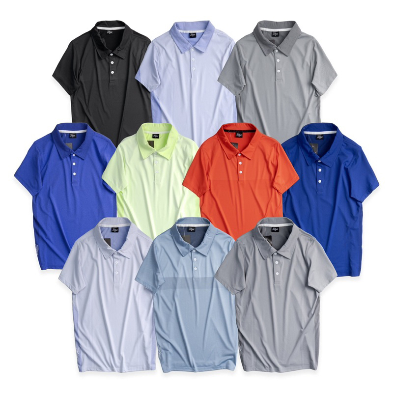Áo Thun Thể Thao GOLF Chất Vải Mè Kim Công Ty Co Giãn 4 Chiều Mỏng Nhẹ, Thoát Mồ Hôi Tốt và Nhanh Khô.