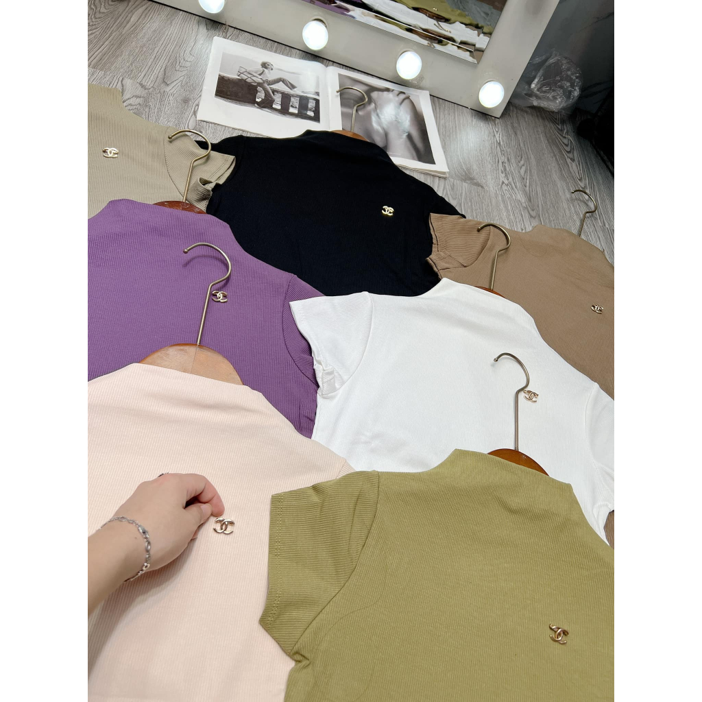 Áo tăm cổ leo tag X trơn mềm nhiều màu