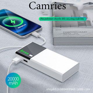 Pin sạc dự phòng 30000mah - cục sạc dự phòng giá rẻ - pin dự phòng 2 cổng sạc-camriesdsa36