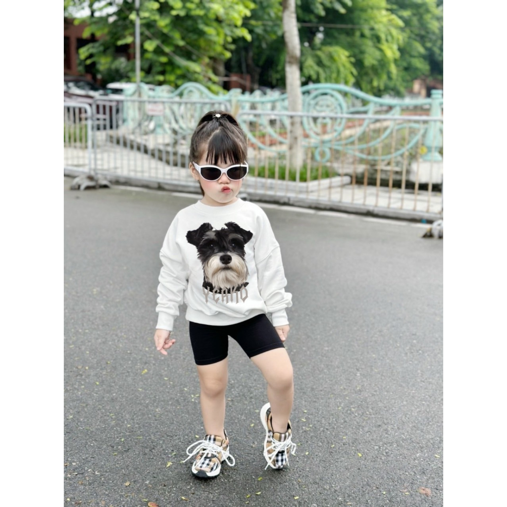 Áo sweater dog yerko cho bé , áo nỉ cổ tròn thu đông trẻ em unisex bé trai , gái , Kid_genz