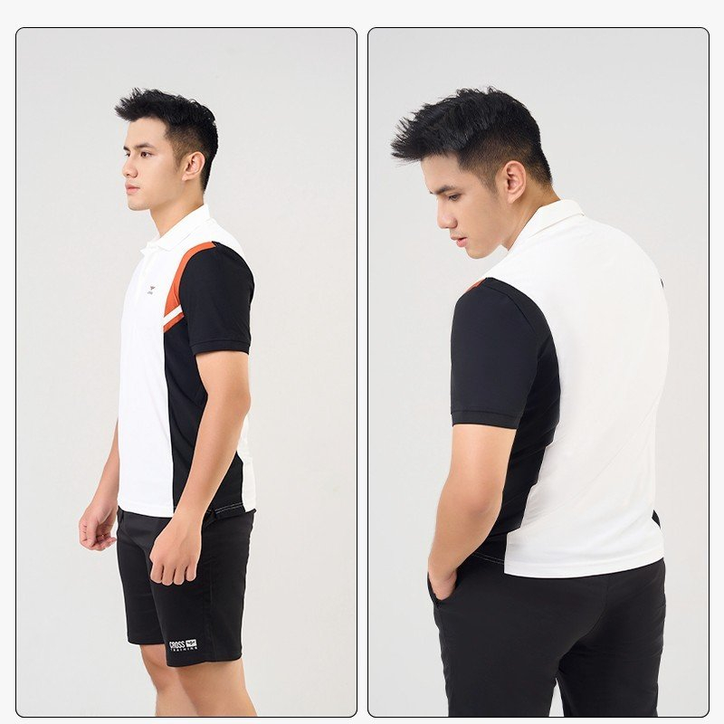 Bộ Quần Áo Thể Thao Nam Mùa Hè LUSSO, Vải Cotton CVC Co Giãn Thoáng Khí, Có Cổ, Thấm Hút Mồ Hôi BTT23-003