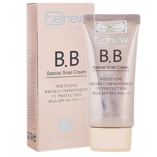 Kem Nền BB Cream Trắng Da, Xoá Thâm Xạm Collagen Benew Magic Whitening Hàn quốc cao cấp 50ml