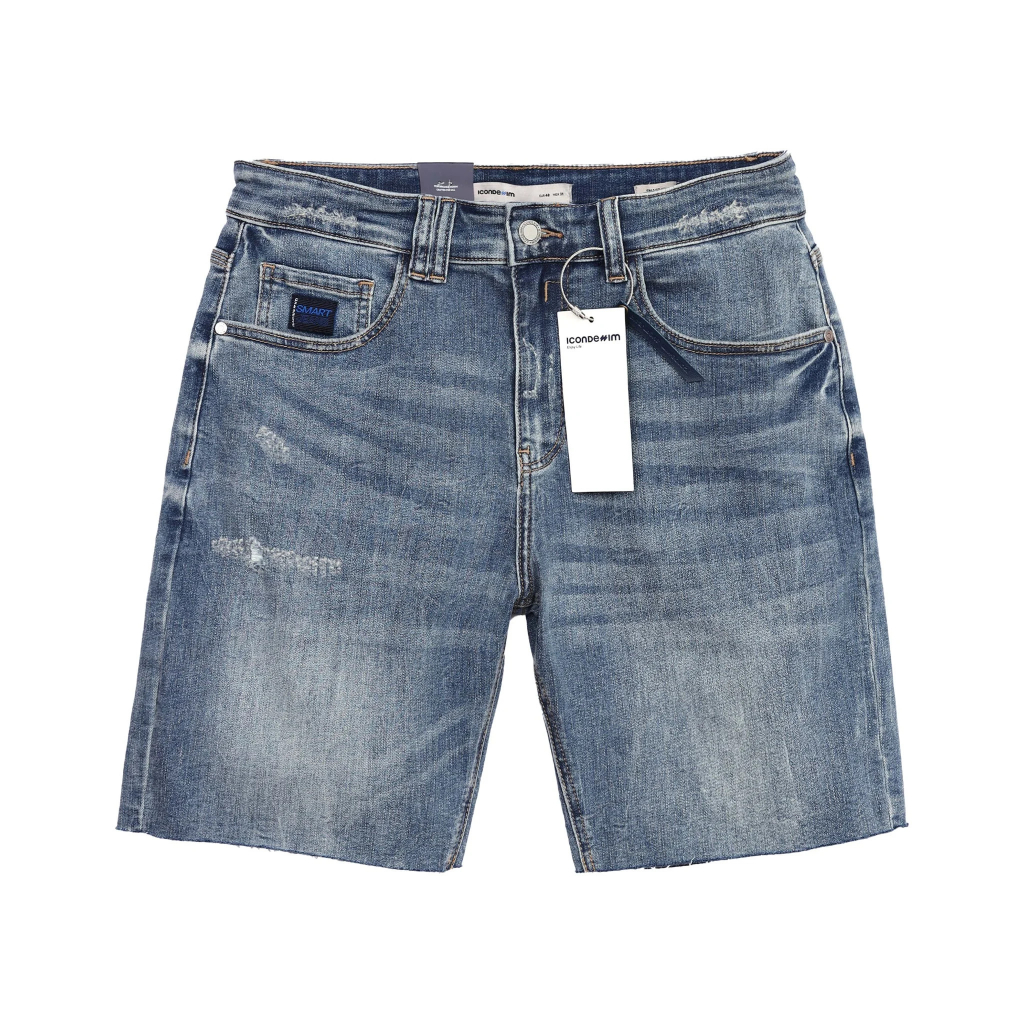 Quần Shorts Smart Jeans ICONDENIM Blue Ripped QSID0144