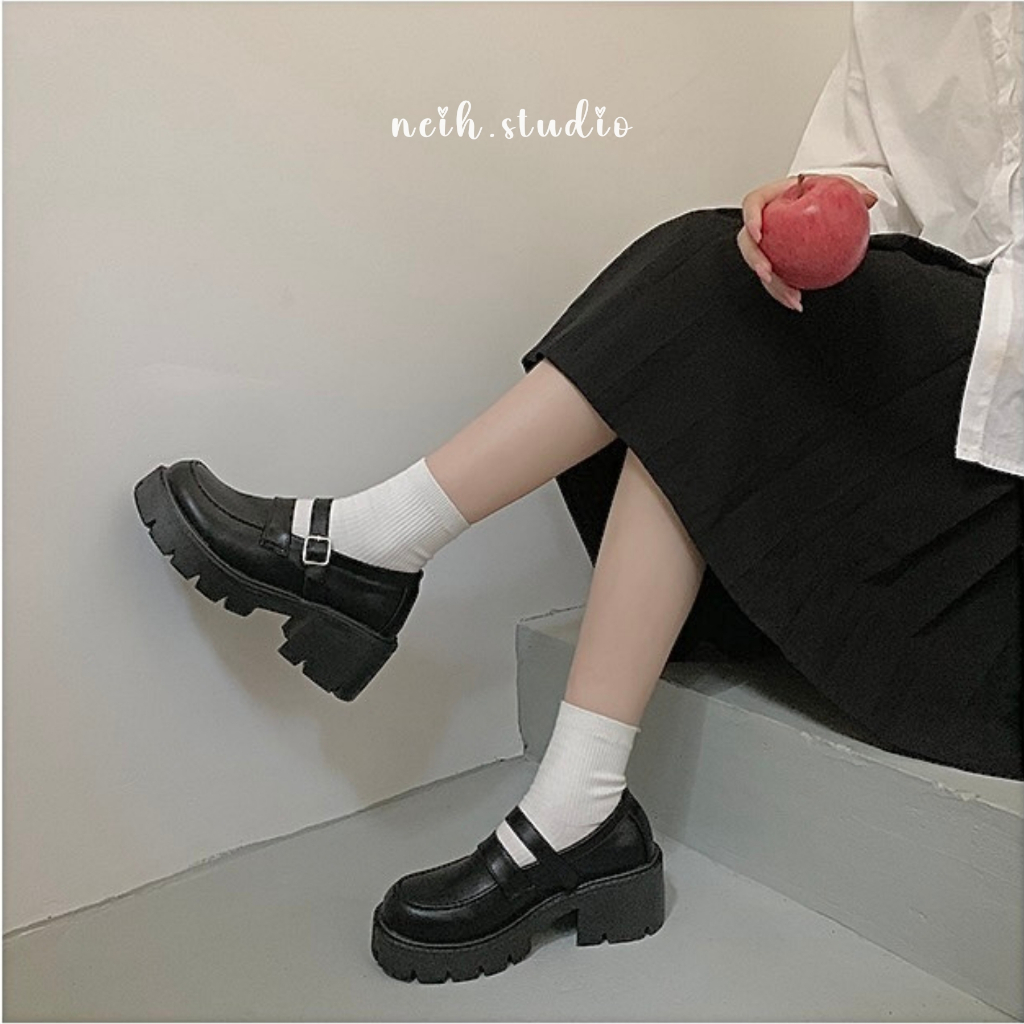 Giày Mary jane nữ sinh đế cao retro phong cách Hàn Quốc ulzzang neih.studio