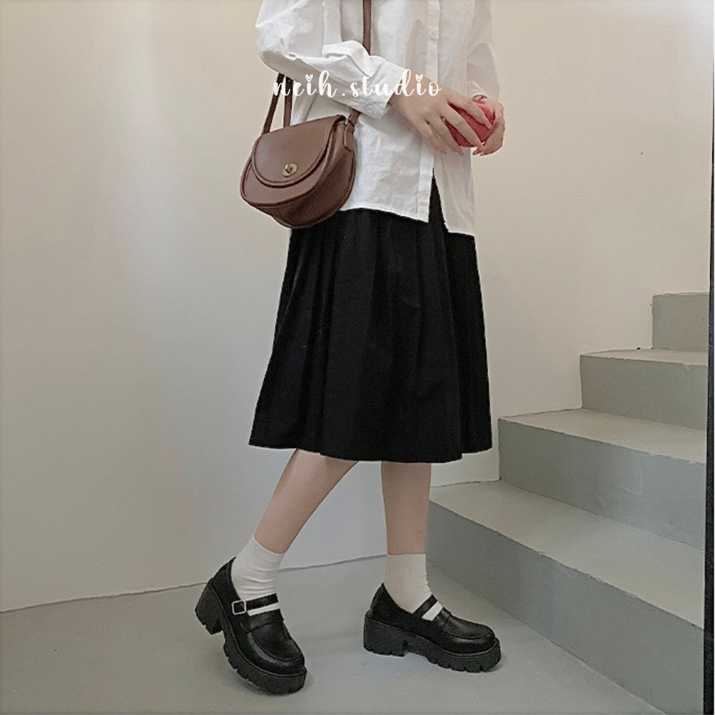 Giày Mary jane nữ sinh đế cao retro phong cách Hàn Quốc ulzzang neih.studio
