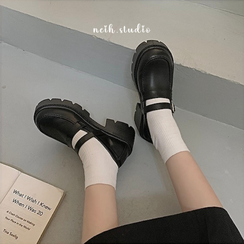 Giày Mary jane nữ sinh đế cao retro phong cách Hàn Quốc ulzzang neih.studio