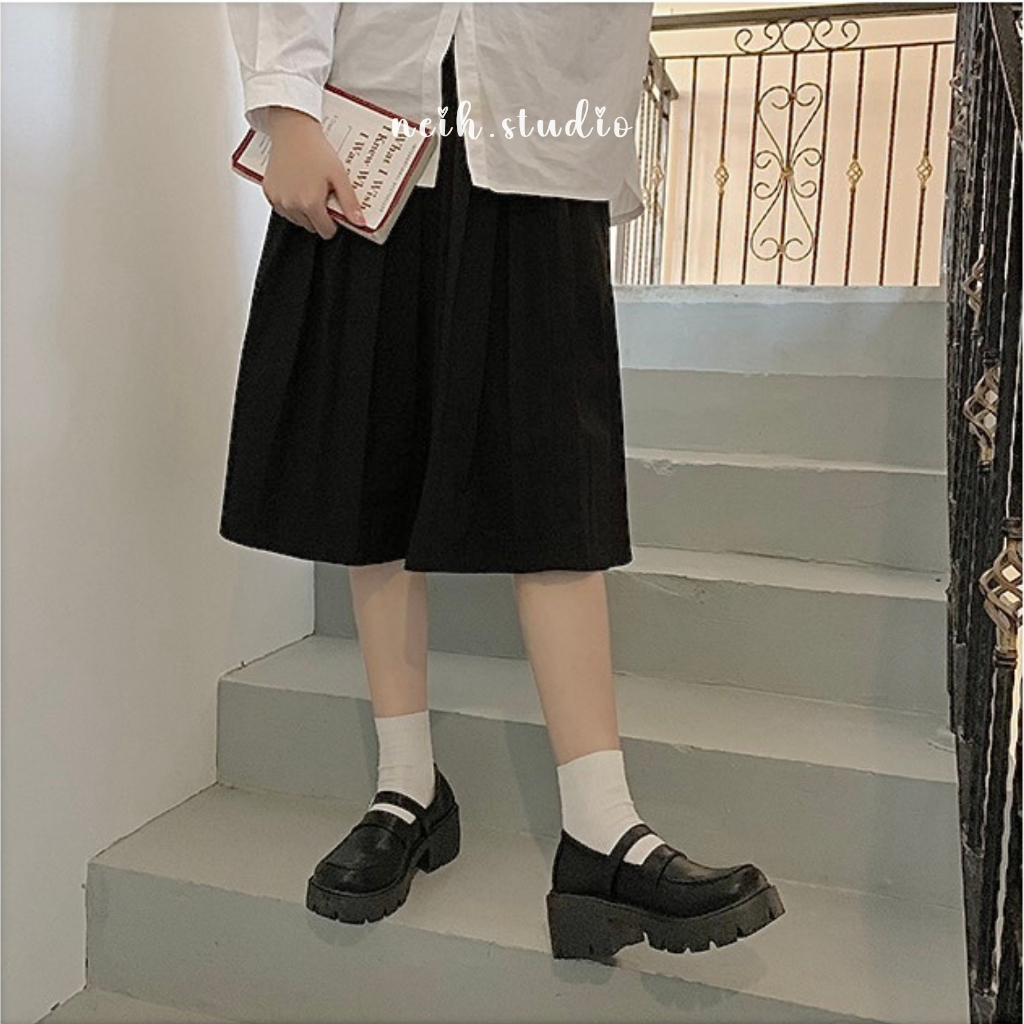 Giày Mary jane nữ sinh đế cao retro phong cách Hàn Quốc ulzzang neih.studio