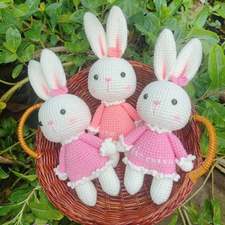 Thú móc len handmade quà tặng cho bé, thú nhồi bông len
