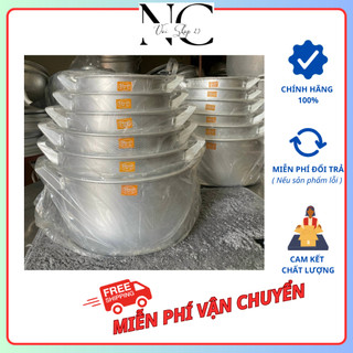 Xoong nhôm hà phong hàng cao cấp loại dày các size 20, 22, 24, 26, 28 cm