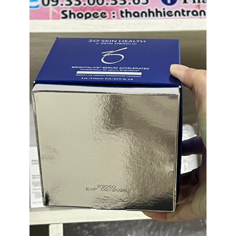 Tinh chất dưỡng trắng sáng da siêu tốc ZO Skin Brightalive Serum Accelerated 8ml x 6 lọ