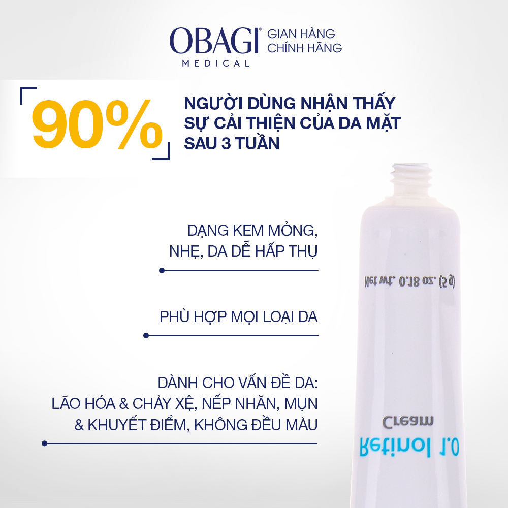 [Hàng tặng không bán] Kem chống lão hóa Obagi Retinol 1.0 (Size Mini) 5g