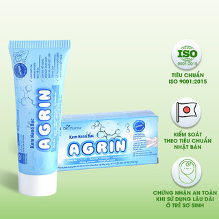Kem Đa Năng Nano Bạc Agrin Dk Pharma loại 25g - Làm Dịu Vết Rôm Sảy, Hăm Tã, Côn Trùng Cắn
