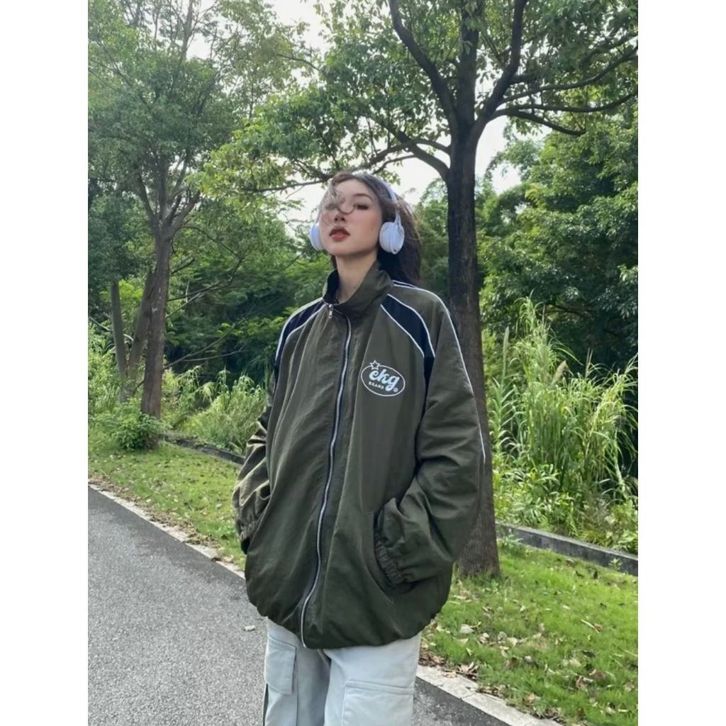 Áo Khoác Dù Cao Cấp Chuẩn Form Nam Nữ LOGO thêu , Hàng Chuẩn Y Hình , Hai Lớp Dày Dặn cao cấp siêu xịn xò Gem_store NO3