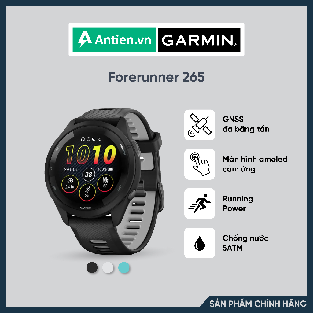 Đồng hồ thể thao Garmin Forerunner 265 - Hàng chính hãng bảo hành 12 tháng