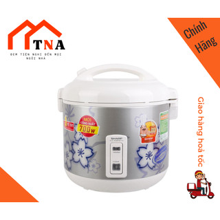 Nồi cơm điện sharp nắp gài ks-n181etv"sl" 1,8 lít, bảo hành 12 tháng toàn quốc