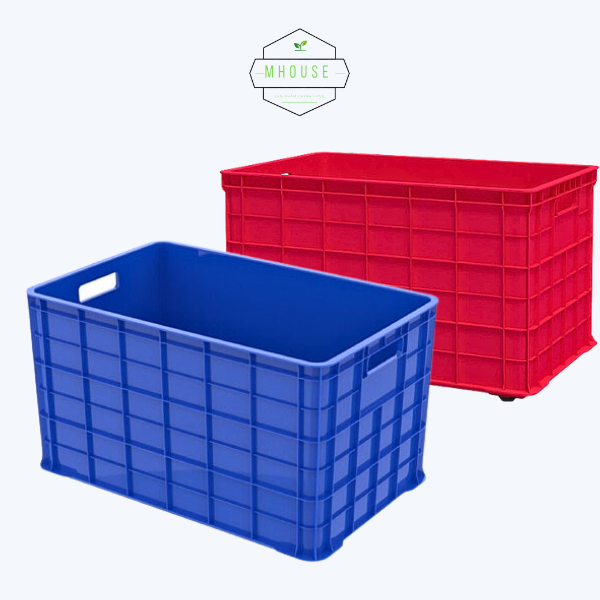 Thùng Nhựa Đặc Có Bánh Xe Kích Thước 77,8 x 49,6 x 44,7 cm