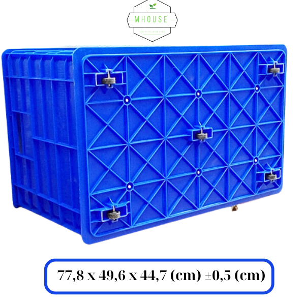 Thùng Nhựa Đặc Có Bánh Xe Kích Thước 77,8 x 49,6 x 44,7 cm
