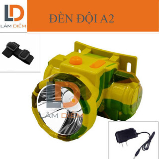 Đèn đội đầu siêu sáng pin sạc choá 5cm nhỏ gọn 2 chế độ sáng A2