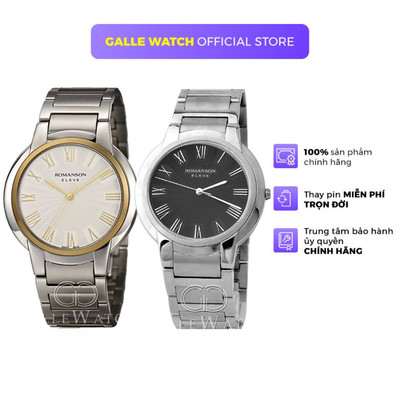Đồng hồ nam Romanson EM2624M mặt kính Sapphire cao cấp, chống nước 3 ATM, dây thép đeo tay cao cấp chính hãng