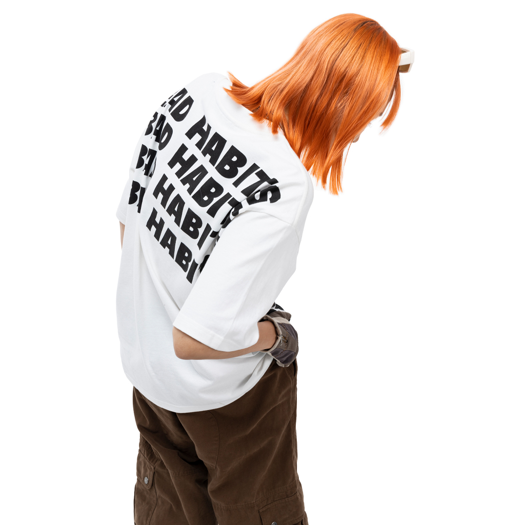 Áo Thun Unisex WHITE FREEHAND TYPO TEE 100% Cotton - Local Brand Chính Hãng