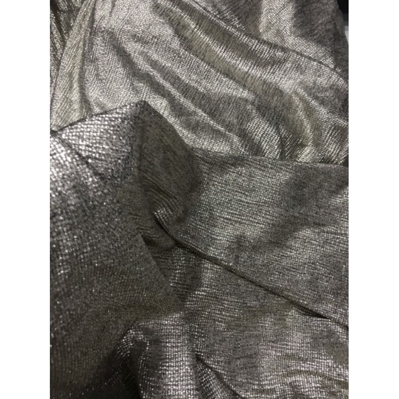 Vải thun nhũ kim tuyến màu bạc co dãn 4 chiều _ may đầm váy áo