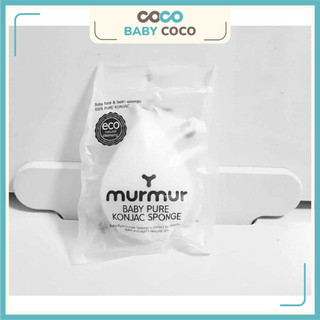 Bông tắm cho bé, bông rửa mặt hữu cơ Hàn Quốc Murmur/Meebee siêu mềm cho bé, bông tắm khô