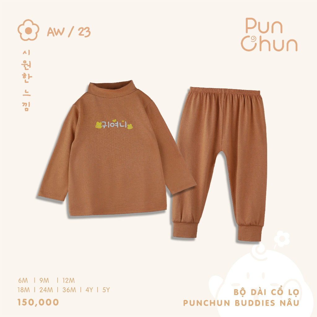 Bộ Dài Cổ Lọ PUNCHUN Buddies AW23D5