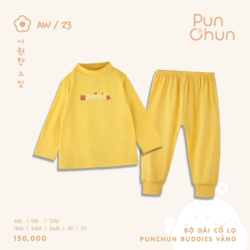 Bộ Dài Cổ Lọ PUNCHUN Buddies AW23D5