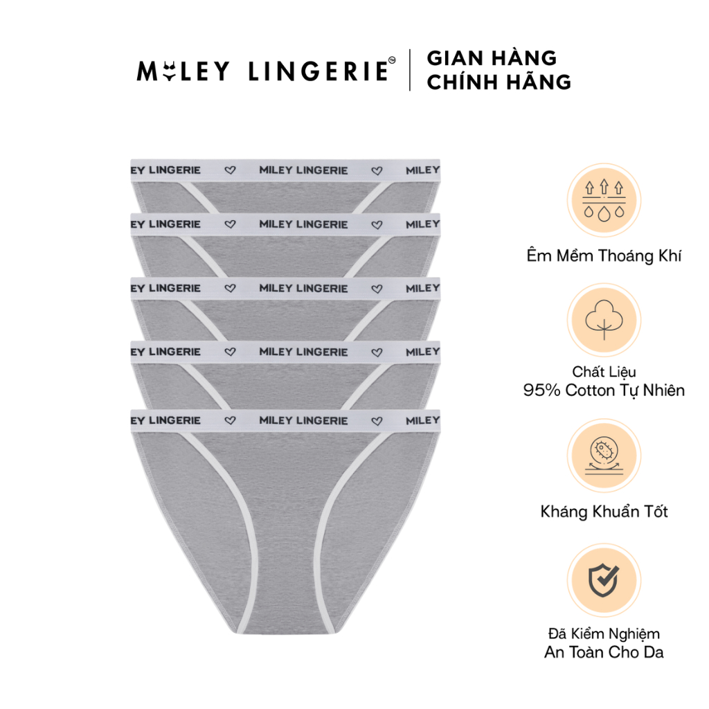 Combo 5 Quần Lót Melange High-Cut Sporty Chic Miley Lingerie FCS1114