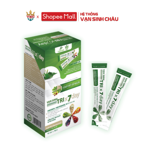 Gel uống cải thiện trĩ Trix.7.Day hộp 15 gói x10ml