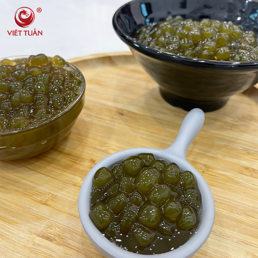 Trân Châu Ô Long Nhài Đậm Vị Gói 1kg - Trân Châu Mềm Dẻo, Chuẩn Vị