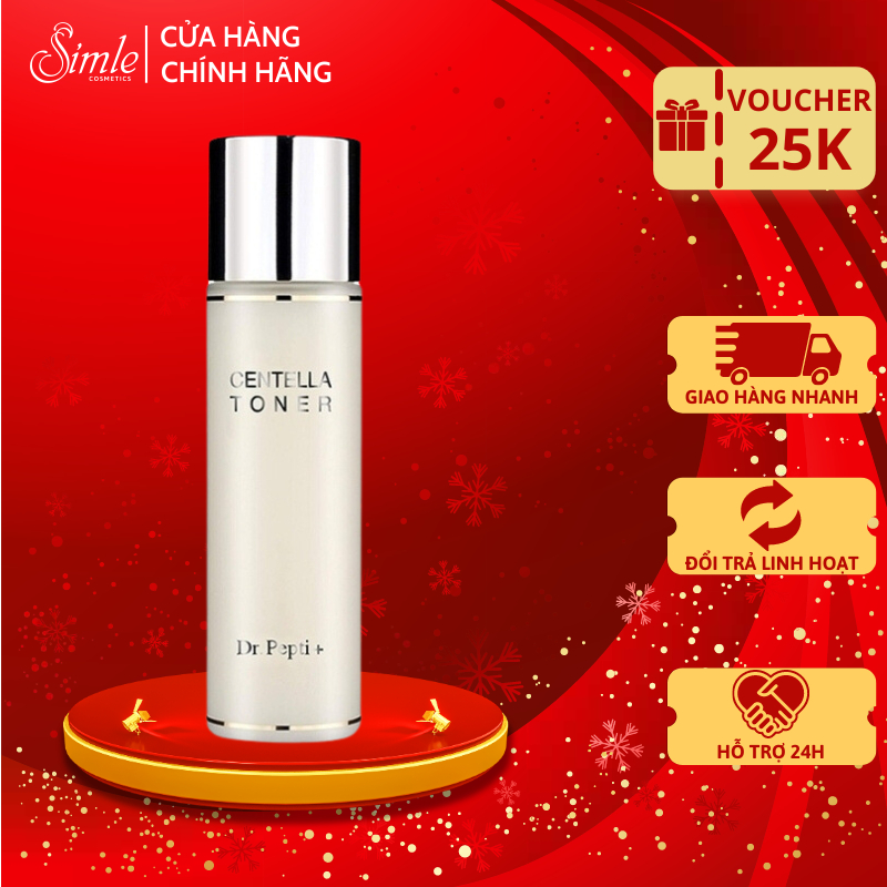 Nước Hoa Hồng Dưỡng Da DR.PEPTI Centella Toner Giúp Se Khít Lỗ Chân Lông, Da Căng Bóng Chính Hãng Hàn Quốc 180ml