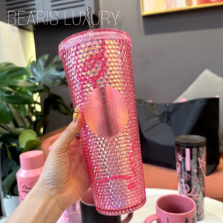  |AUTH| Ly nhựa Starbucks Studded x Blackpink Doddle Pink 710ml 