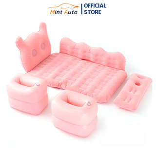 Đệm hơi ô tô cho xe 4-7 chỗ tặng kèm bơm điện và gối cao cấp - sang trọng