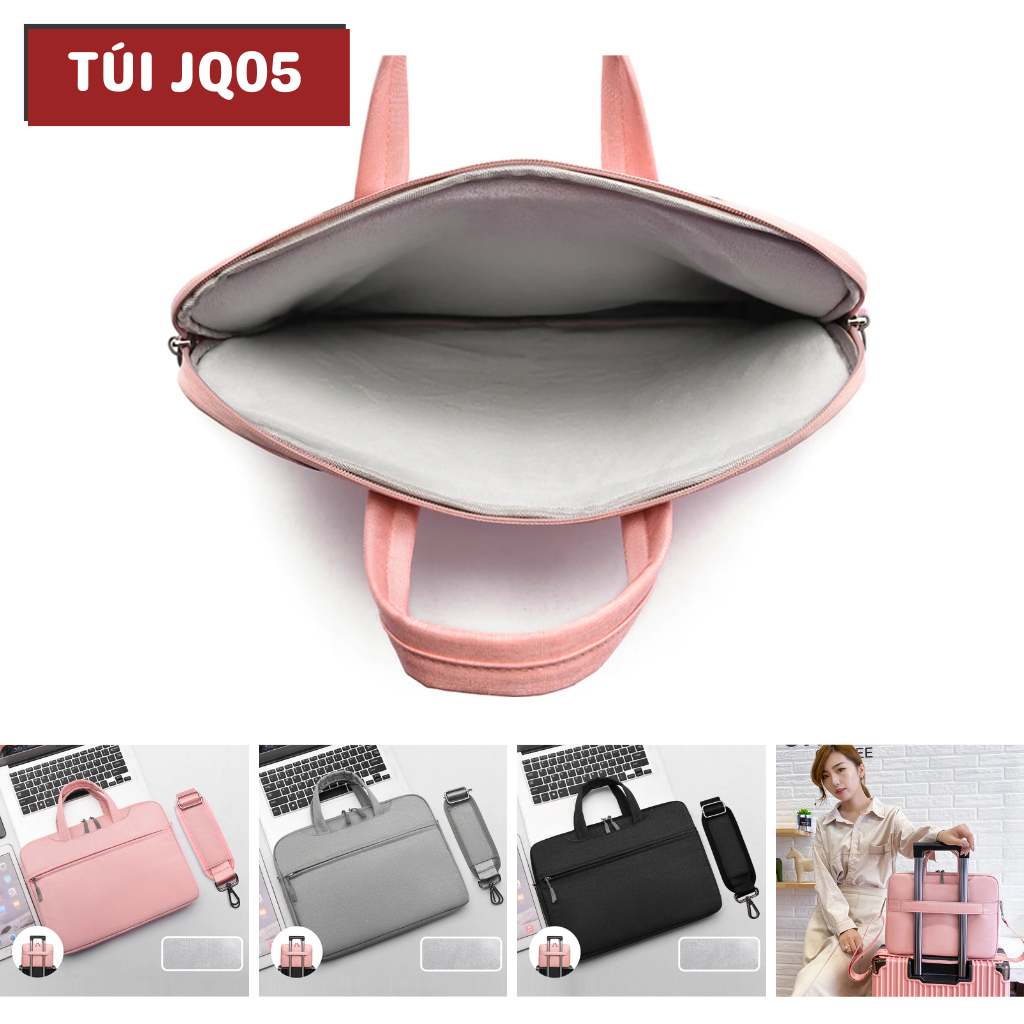 Túi laptop, macbook chống sốc, chống nước jquanmel đựng máy 13inch, 14inch, 15inch, 16inch