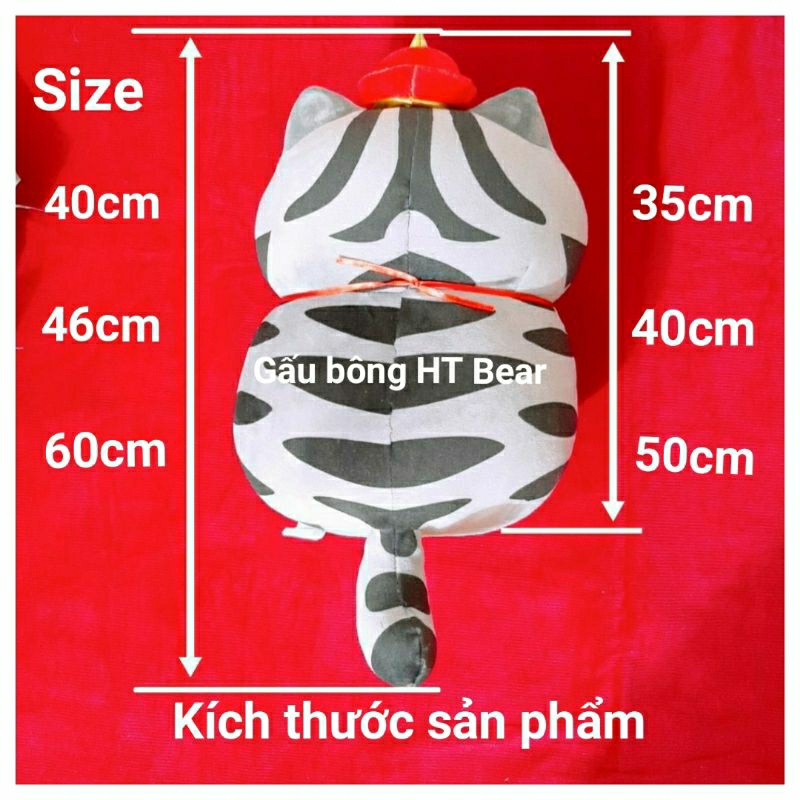 Gấu bông mèo hoàng thượng dễ thương