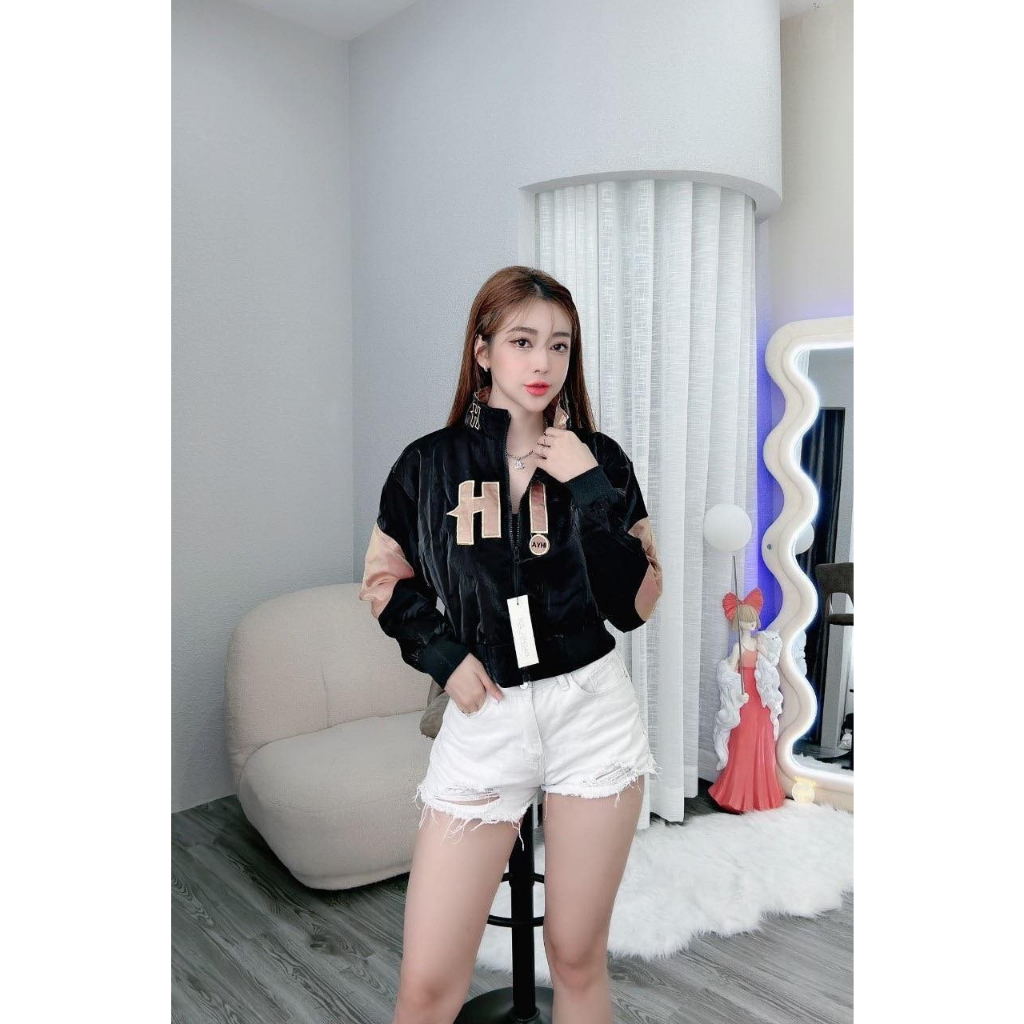 FREESHIP Áo Khoác Chống Nắng Form Lửng Dành Cho Nữ Thêu IH Phối Tay Đẹp Chất Liệu Vải Mịn Mát Áo 02 Lớp Chống Tia UV Tốt