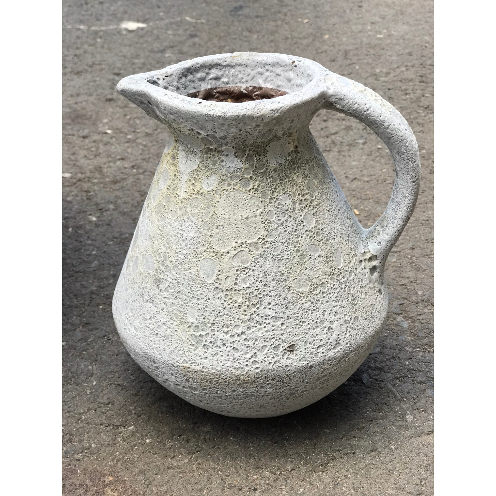 BỘ BÌNH HOA MEN SÔI MINI TRẮNG PHẤN TRANG TRÍ DECOR CẮM HOA